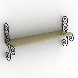 Shelf Derelict Simple Style 3d model