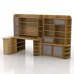 Home Bedroom Study Rack 3d model