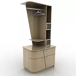 Rack With Cabinet 3d model