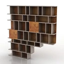 Square Module Shelf 3d model