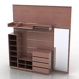 Home Living Room Tv Rack Decor 3d model