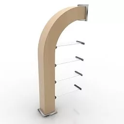 Curved Rack Design 3d model