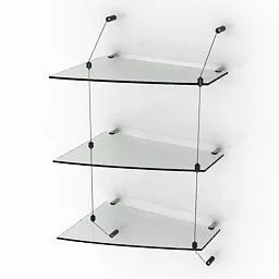 Multicolor Shelving Cabinet Unit 3d model