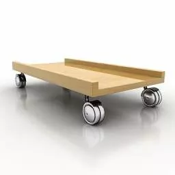 Low Rack Plate Furniture 3d model