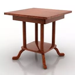 Old Wooden Table For Home 3d model Old Wooden Table For Home 3d model