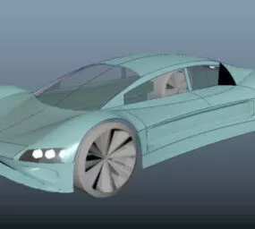 Sedan Concept Car Vehicle 3d model