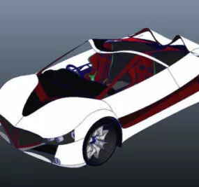 Convertible Concept Car 3d model