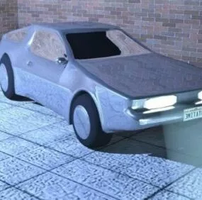 Delorean Car 3d model