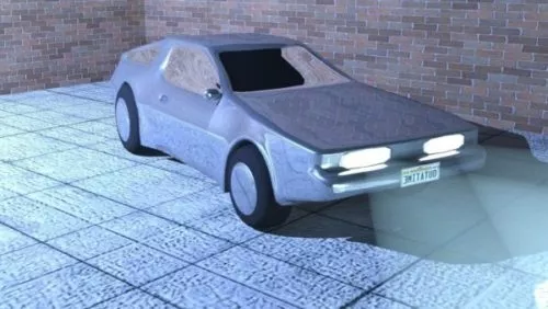 Delorean Car 3d model Delorean Car 3d model