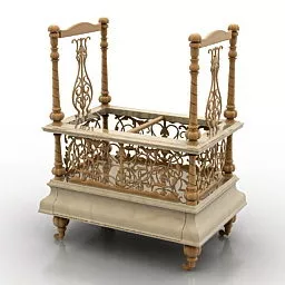 Vintage Wooden Table Old Style 3d model Vintage Wooden Table Old Style 3d model