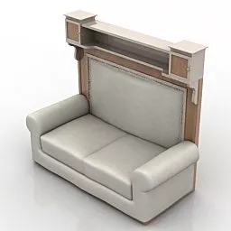 Classic Sofa 2 Seats Home Design 3d model