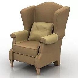 Living Room Luxury Armchair 3d model