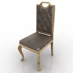 Classic High Back Chair For Home 3d model