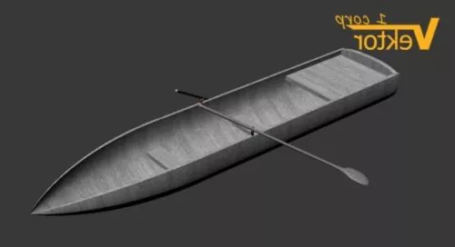 Fast Boat With Machine 3d model