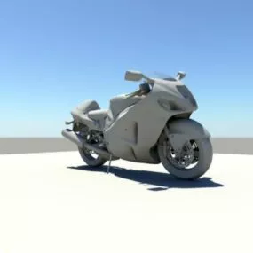 Lowpoly Sport Bike 3d model