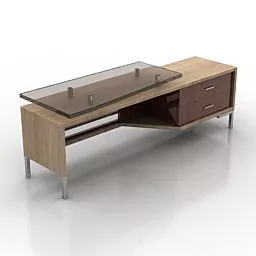 Grand Working Table Furniture 3d model