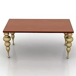 Rectangle Table 3d model