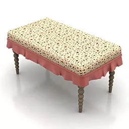 Home Stool Seat 3d model