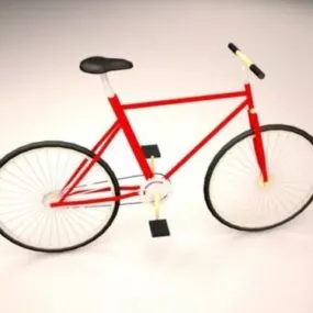 Red Bicycle Sport Design 3d model