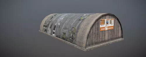 Hangar Building, Industrial Architecture 3d model