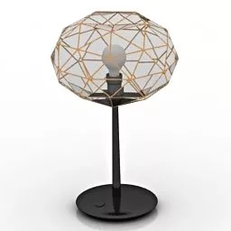 Nice Floor Wire Shade Lamp 3d model