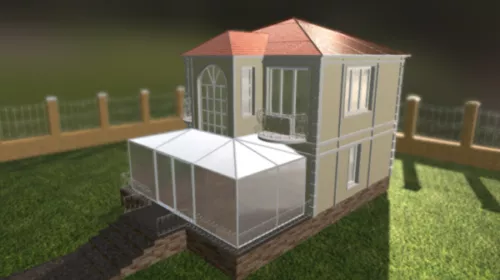 Country House Architecture Design 3d model Country House Architecture Design 3d model