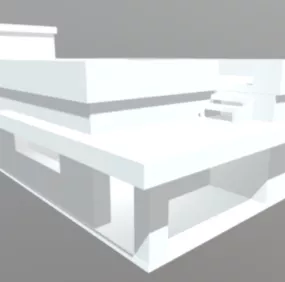 Modern House Design Minimalist 3d model