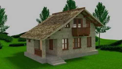 Vintage Thatch 3d model