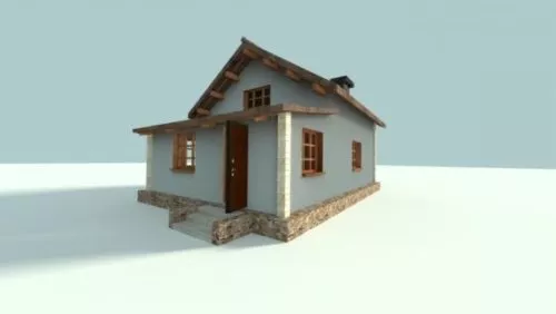 Small House Architecture 3d model Small House Architecture 3d model