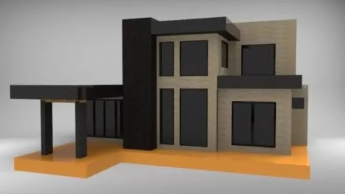 Modern House Lowpoly Style 3d model Modern House Lowpoly Style 3d model