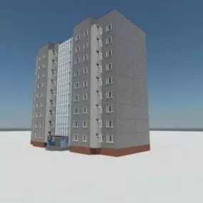 Home Apartment Building 3d model