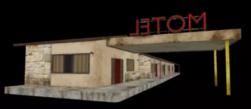 Western Motel Architecture 3d model Western Motel Architecture 3d model