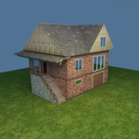 Small Forest House 3d model