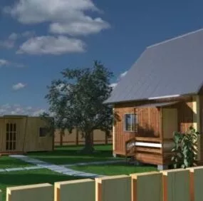 American Country House 3d model