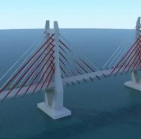 Suspension Bridge 3d model