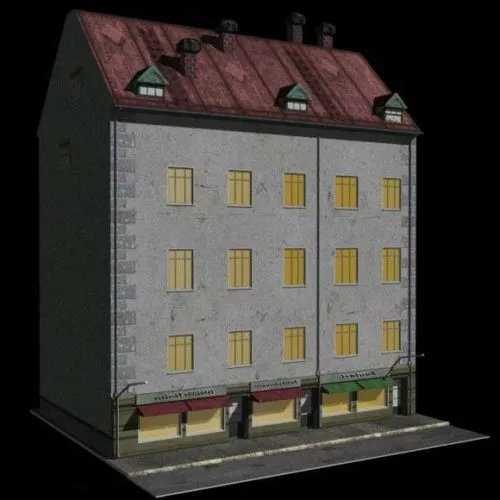 Old Style Western Building 3d model Old Style Western Building 3d model
