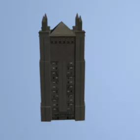 Old Style Building 3d model