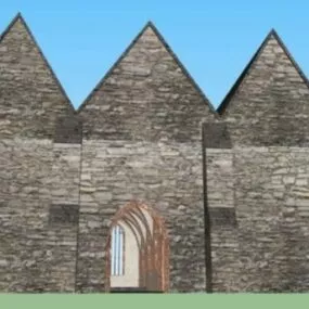 Stone Church 3d model