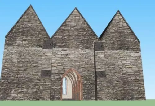 Stone Church 3d model Stone Church 3d model