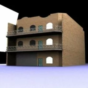 Apartment Modern Building 3d model