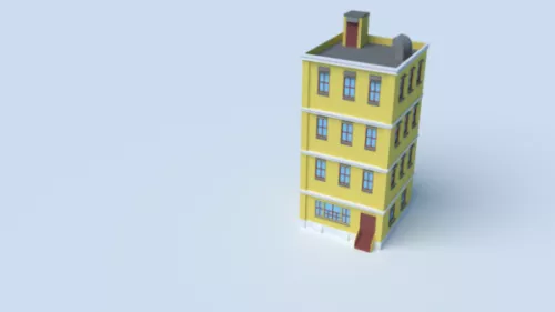 Soviet Apartment Buildings 3d model