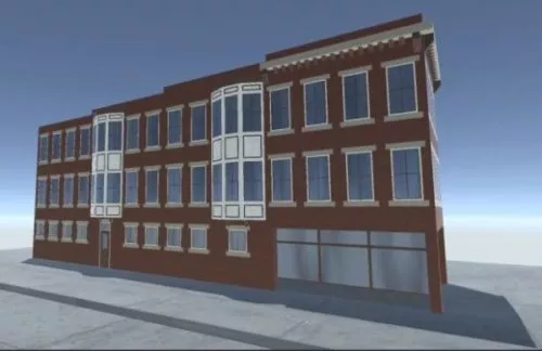 Student Apartment Building 3d model Student Apartment Building 3d model