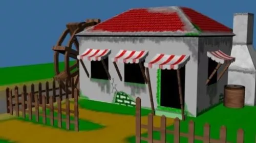 Small Old Town House 3d model Small Old Town House 3d model
