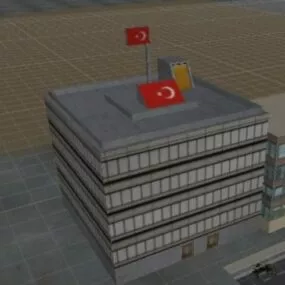 Gaming Office House Building 3d model