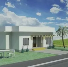 White Town House 3d model