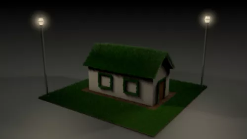 Old Small House For Gaming 3d model Old Small House For Gaming 3d model