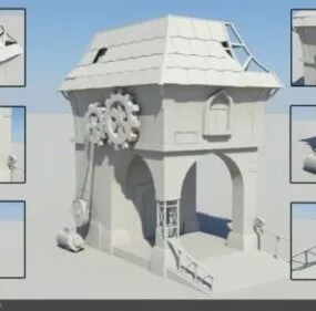 Gaming House Concept Design 3d model