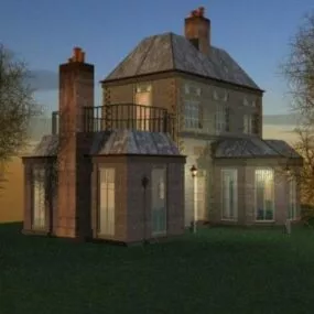 Premium Villa House Design 3d model