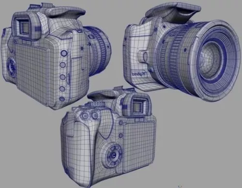 Canon Dslr Camera Design 3d model Canon Dslr Camera Design 3d model
