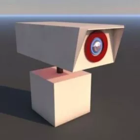 Cctv Road Camera 3d model